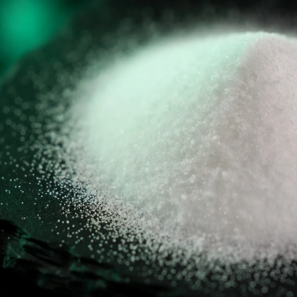 Magnesium citrate powder macro detail