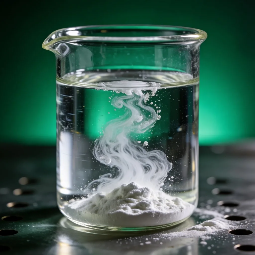 Magnesium dissolving in laboratory glassware