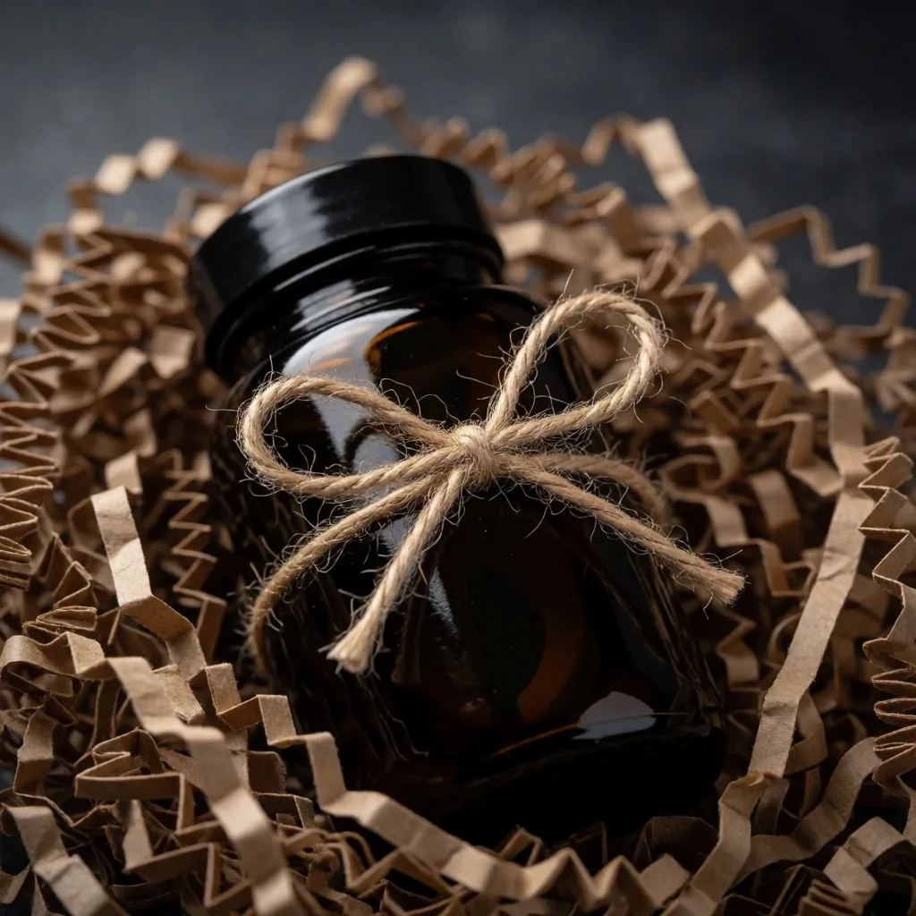 Sustainably packaged supplement bottle