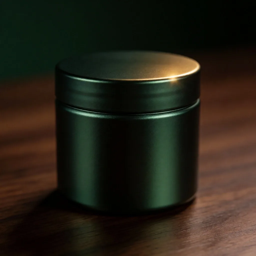 NutriPeak product canister on a dark desk